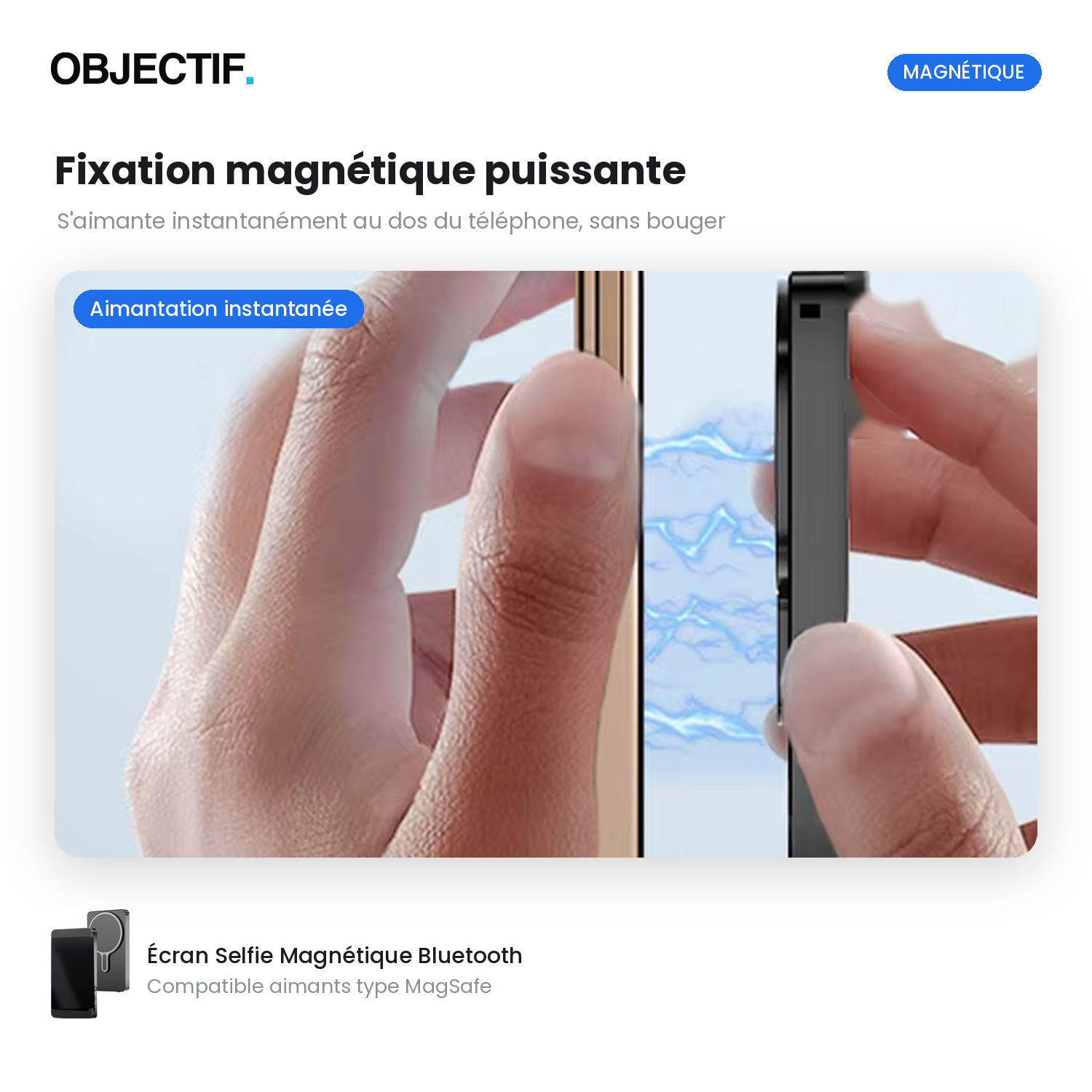 Retour écran Bluetooth — filme avec la caméra arrière en te voyant